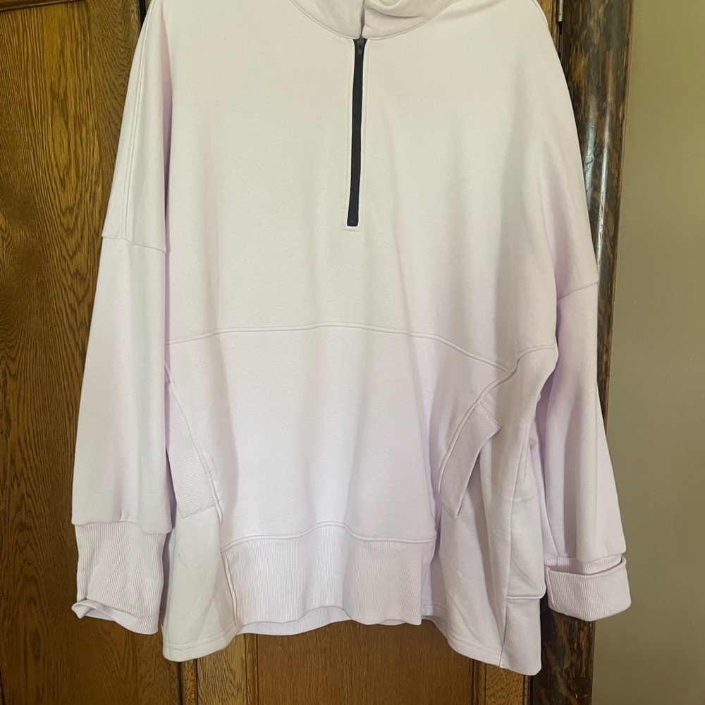 Women's Light lavender Half-Zip Tunic